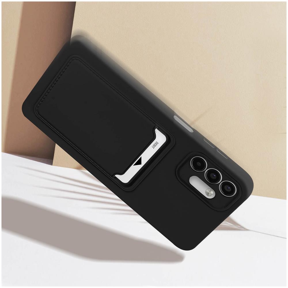 Cover Per Samsung A13 5g E A04s Porta-carte Serie Pocket And Protect Nera - Foto 2