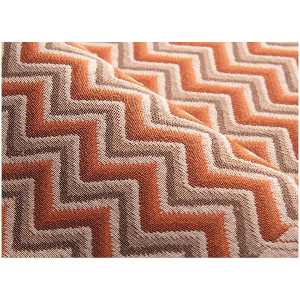 Tappeto Passatoia Tessuto Jacquard Linea Emozioni Dis. Zig Zag Twist Arancio 57x230 Arancio - Foto 2