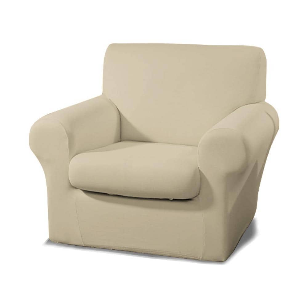 Copridivano Antimacchia Elasticizzato Protettivo Impermeabile Genius Tinta Unita Poltrona Panna 1004 - Foto 1