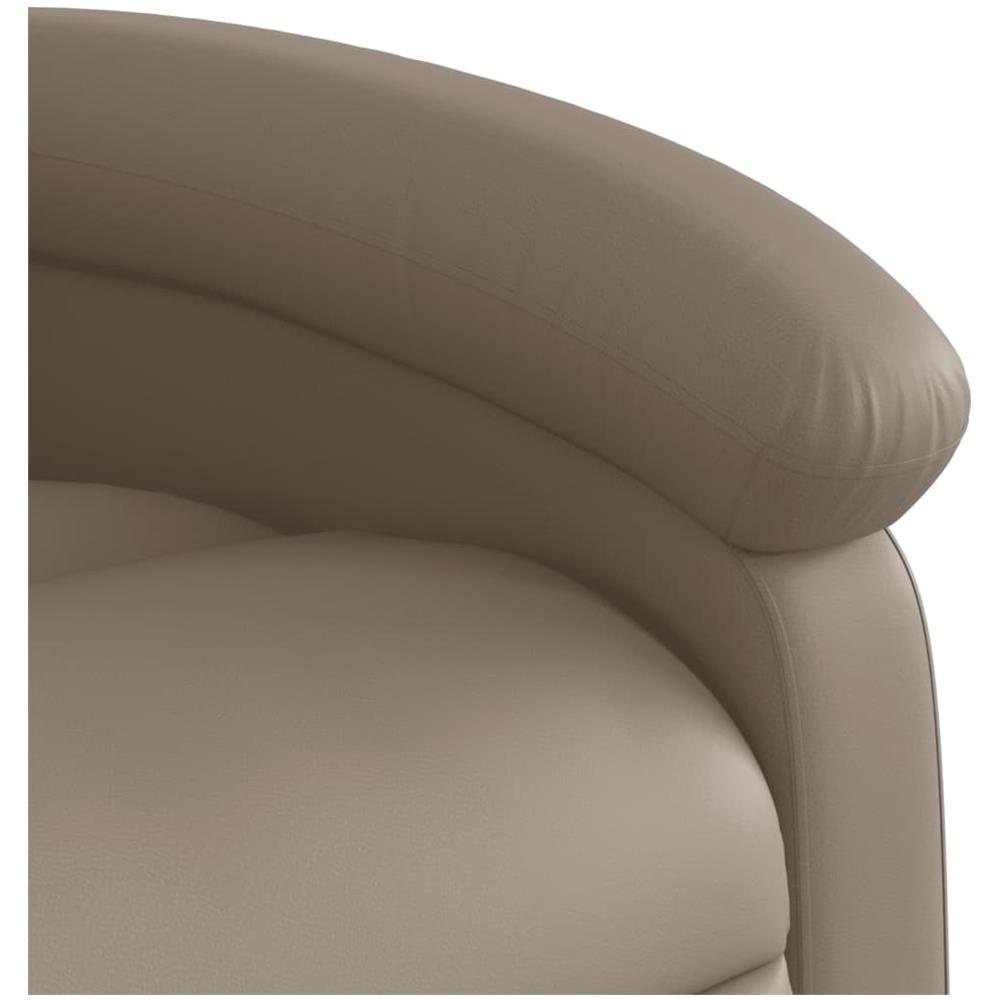 Poltrona Massaggiante Reclinabile Cappuccino In Similpelle - Foto 8