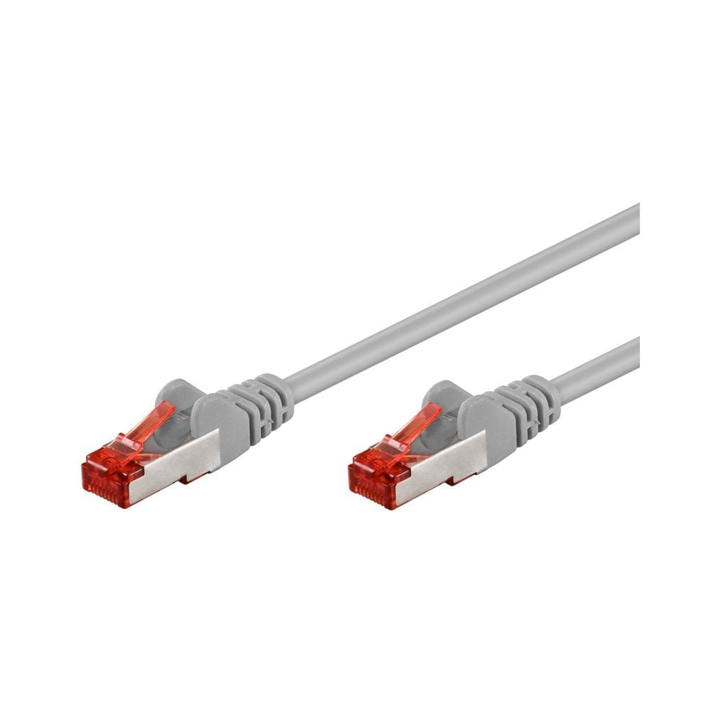 ICOC CCA6F-005 - Cavo di rete Patch in CCA Schermato Cat. 6 Grigio F / UTP 0,5 m Bulk - Foto 1