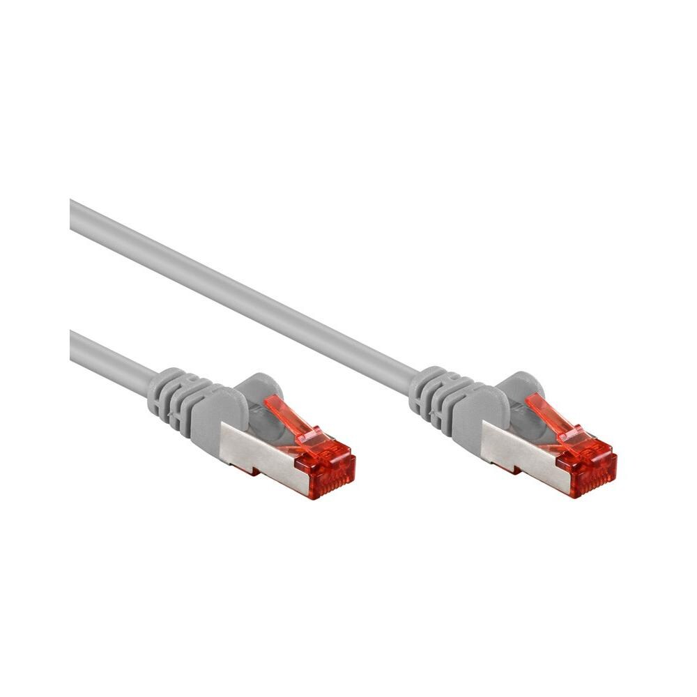 ICOC CCA6F-005 - Cavo di rete Patch in CCA Schermato Cat. 6 Grigio F / UTP 0,5 m Bulk - Foto 2