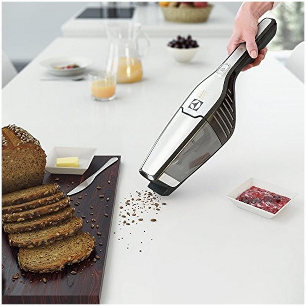 ZB3211 Scopa Ricaricabile 2 in 1 senza Sacco Capacità 0.5 L Colore Marrone / Grigio - Foto 4