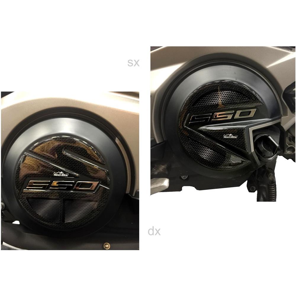 2 Adesivi In Resina 3d Compatibili Con Carter Variatore Kymco Ak 550 2018 - Foto 2