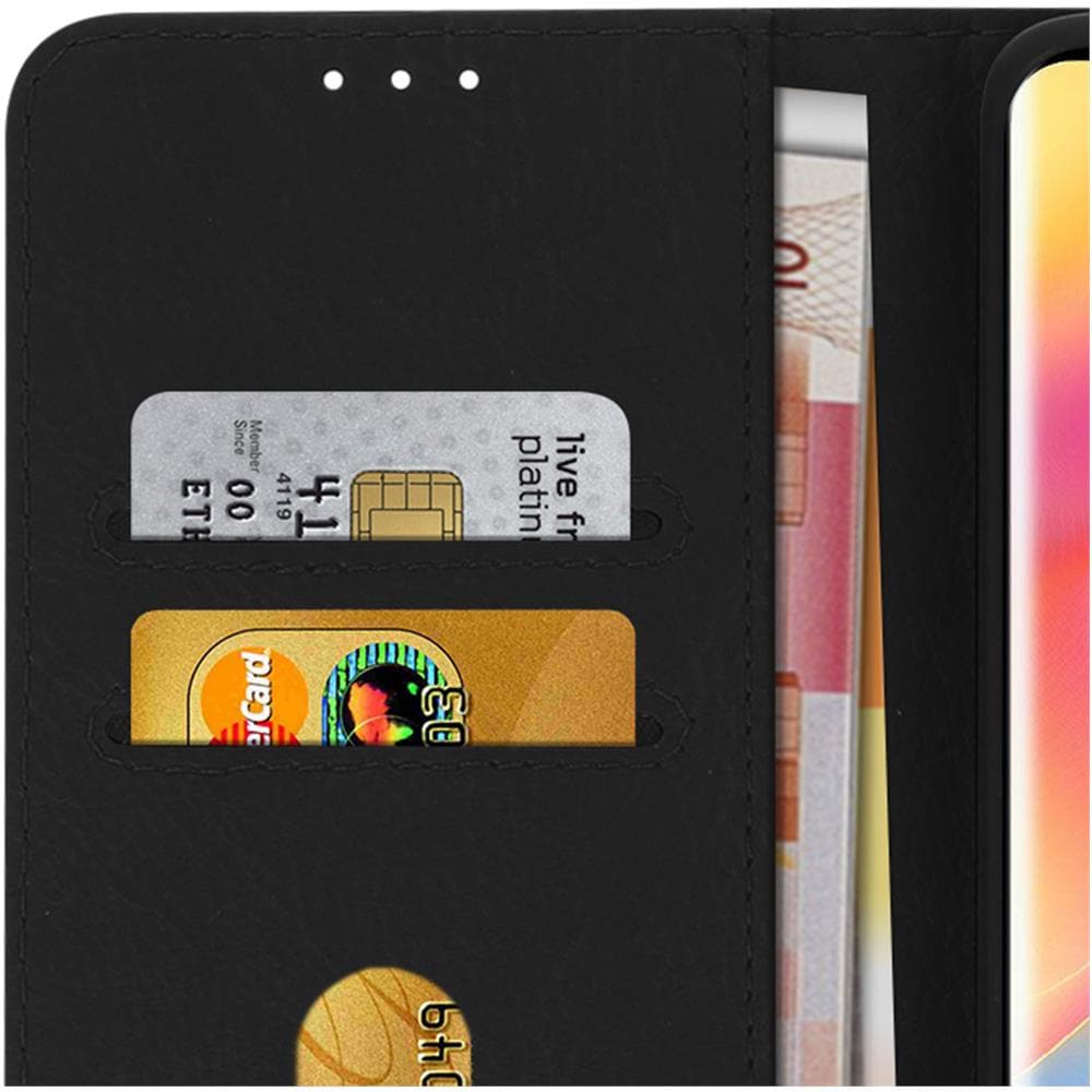 Custodia Xiaomi Mi Note 10 Lite Portadocumenti Funzione Supporto Nero - Foto 5
