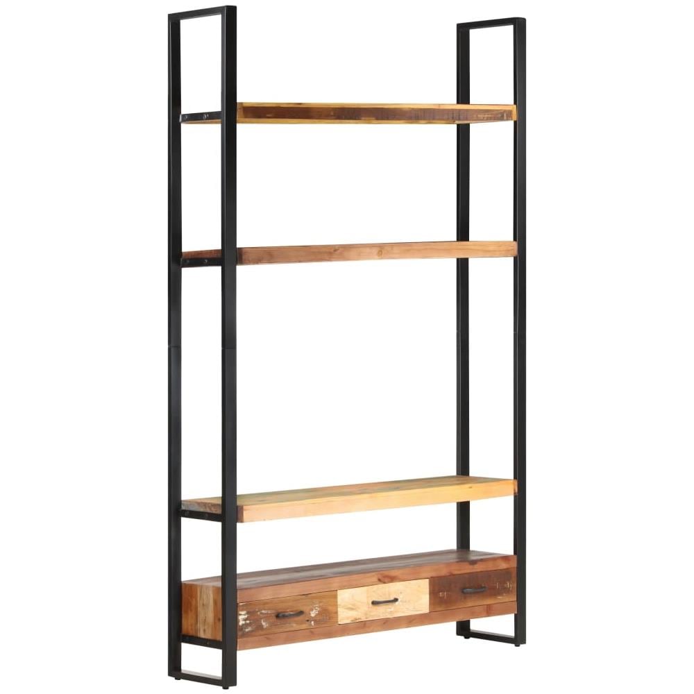 Libreria 118x30x200 cm in Legno Massello di Recupero - Foto 1
