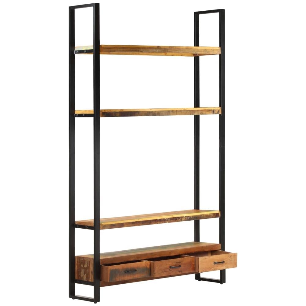 Libreria 118x30x200 cm in Legno Massello di Recupero - Foto 2