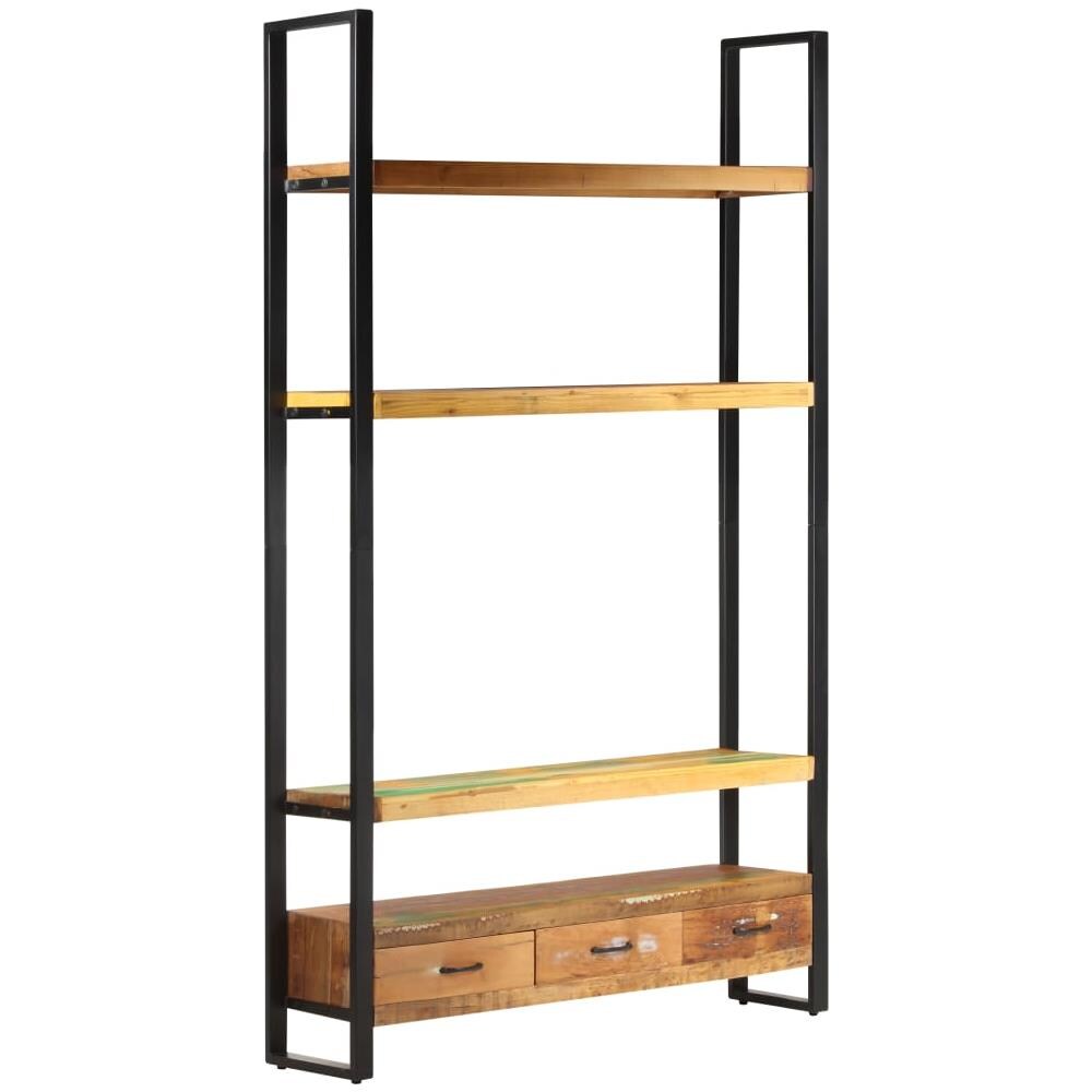 Libreria 118x30x200 cm in Legno Massello di Recupero - Foto 10