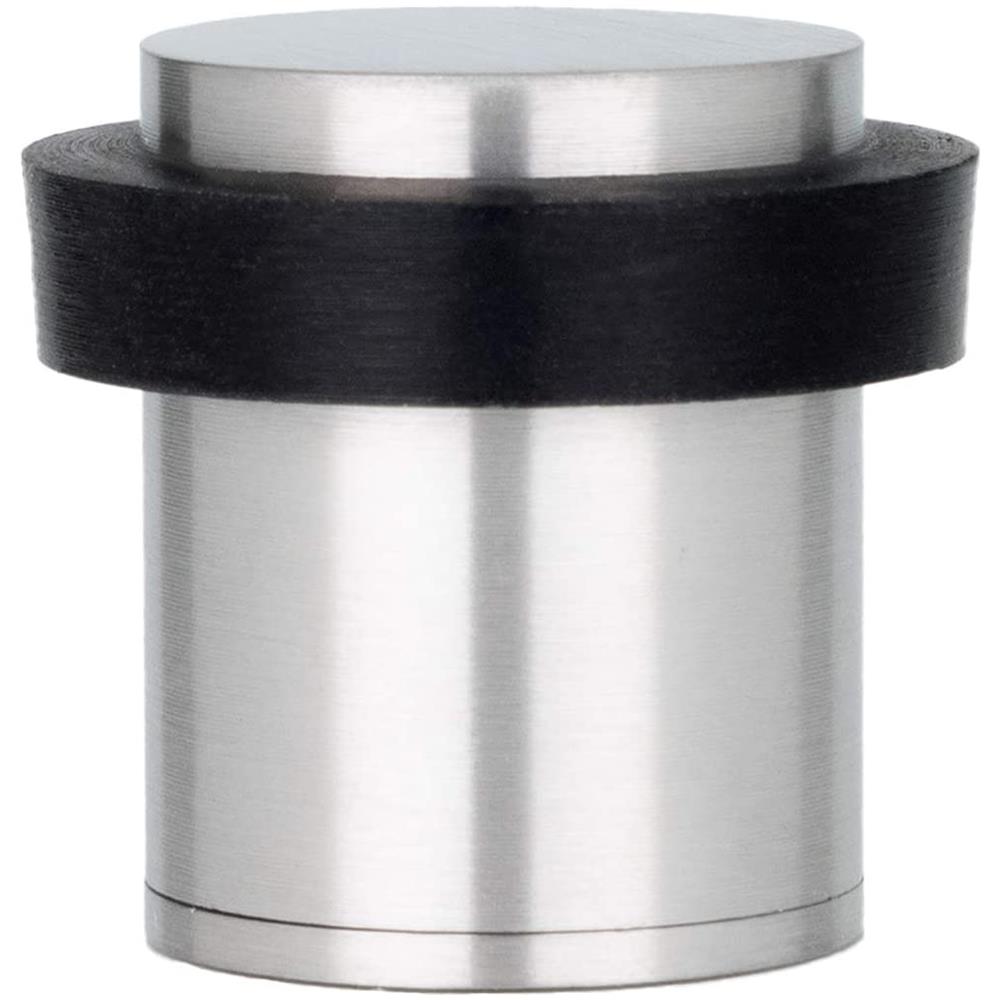 Butt Decorativo Per Porta, Installazione Con Stripping Su Filettatura, Acciaio Inossidabile, Gomma Nera - Foto 3