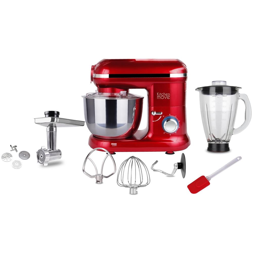 Robot Da Cucina Multifunzione 5,5l 1500w Rosso - Bat-1519bm - Foto 2