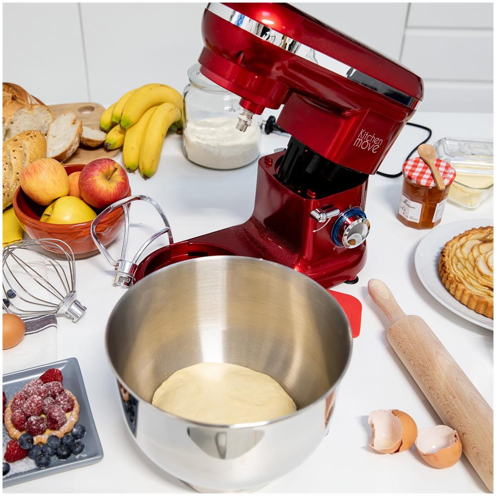 Robot Da Cucina Multifunzione 5,5l 1500w Rosso - Bat-1519bm - Foto 3