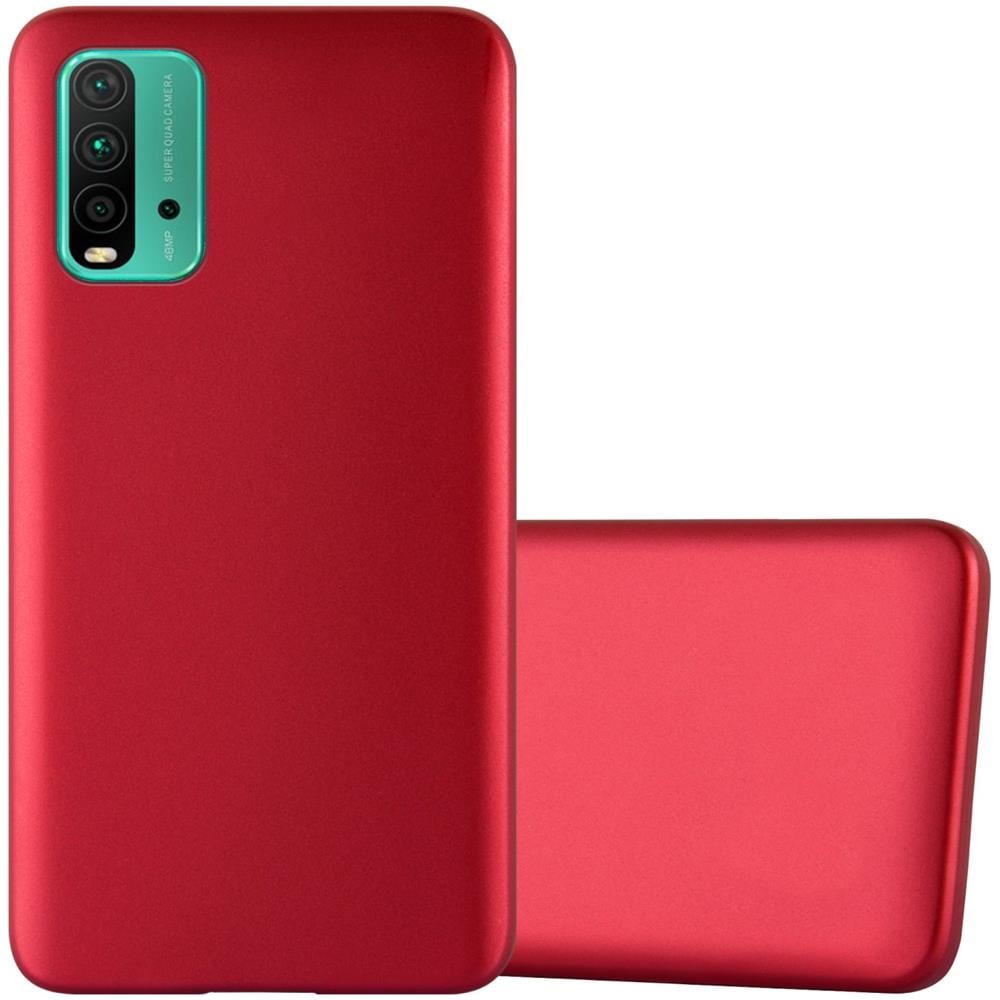 Custodia Compatibile Con Xiaomi Redmi 9t / Poco M3 In Rosso Metallico - Coperchio Protettivo In Silicone Tpu Flessibile - Foto 1
