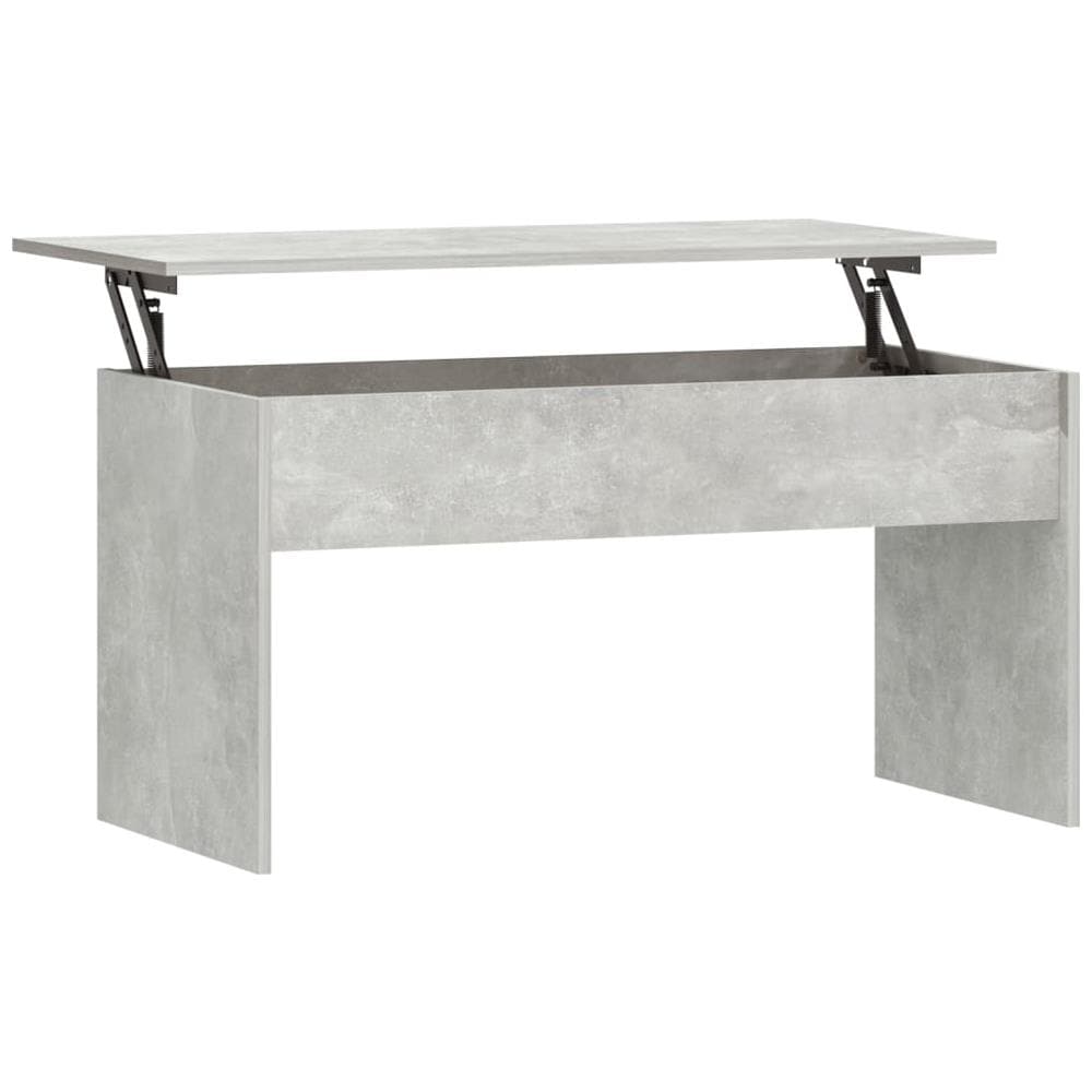 Tavolino Grigio Cemento 102x50,5x52,5 Cm In Legno Multistrato - Foto 1