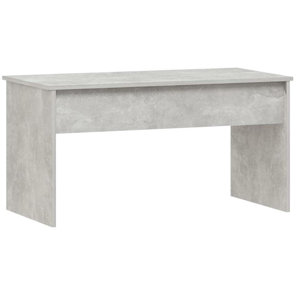 Tavolino Grigio Cemento 102x50,5x52,5 Cm In Legno Multistrato - Foto 2
