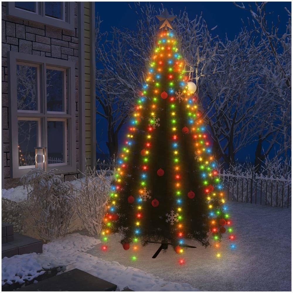 Rete di Luce per Albero di Natale 250 LED Multicolore 250 cm - Foto 1