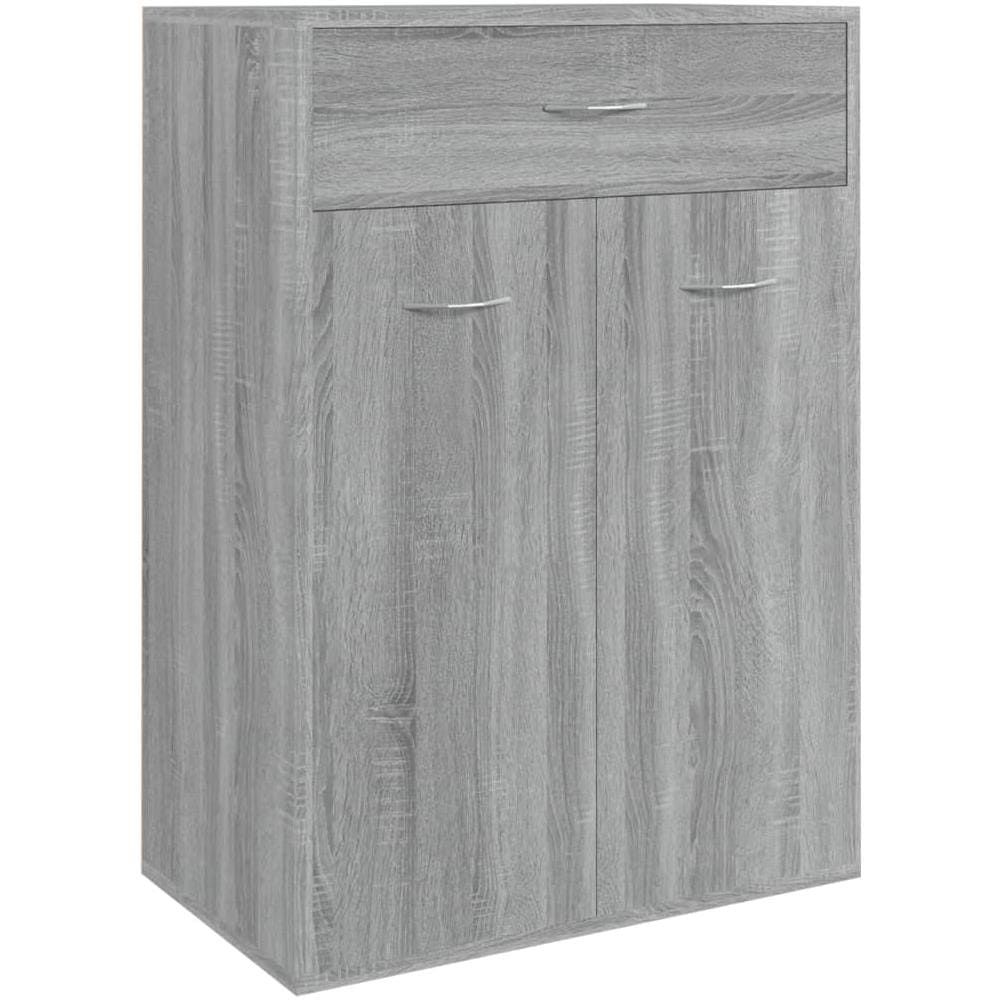 Scarpiera Grigio Sonoma 60x35x84 Cm In Legno Multistrato - Foto 2