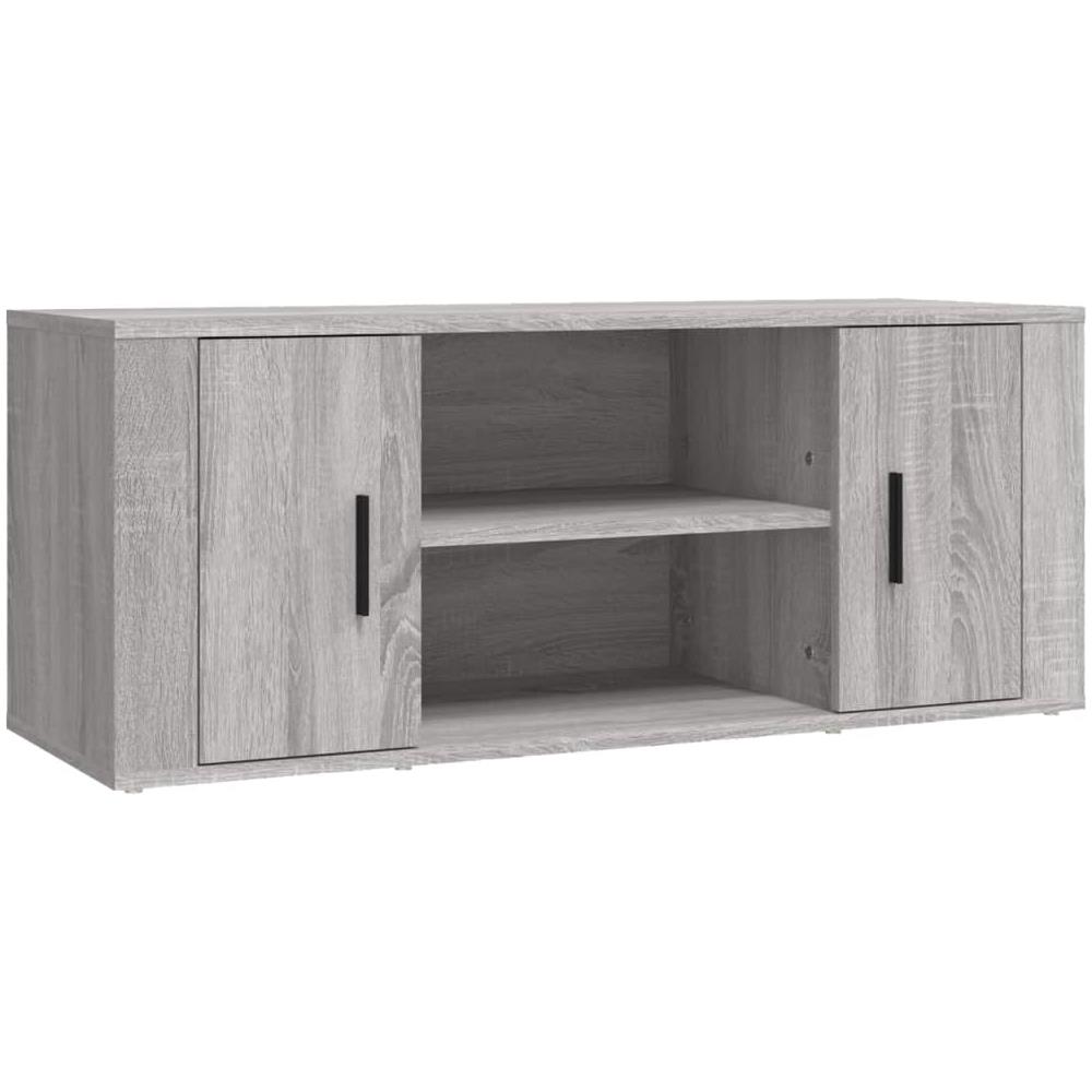 Mobile Tv Grigio Sonoma 100x35x40 Cm In Legno Multistrato - Foto 2