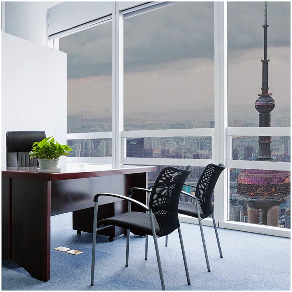 Pellicola Per Vetri Per Protezione Privacy E Protezione Solare Con Effetto Specchio 44,5x200 Cm Silver - Foto 6