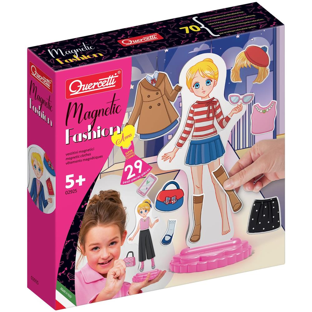 2925 - Bambola Anna Con Vestiario Magnetico Combinabile Alla Moda. - Foto 1