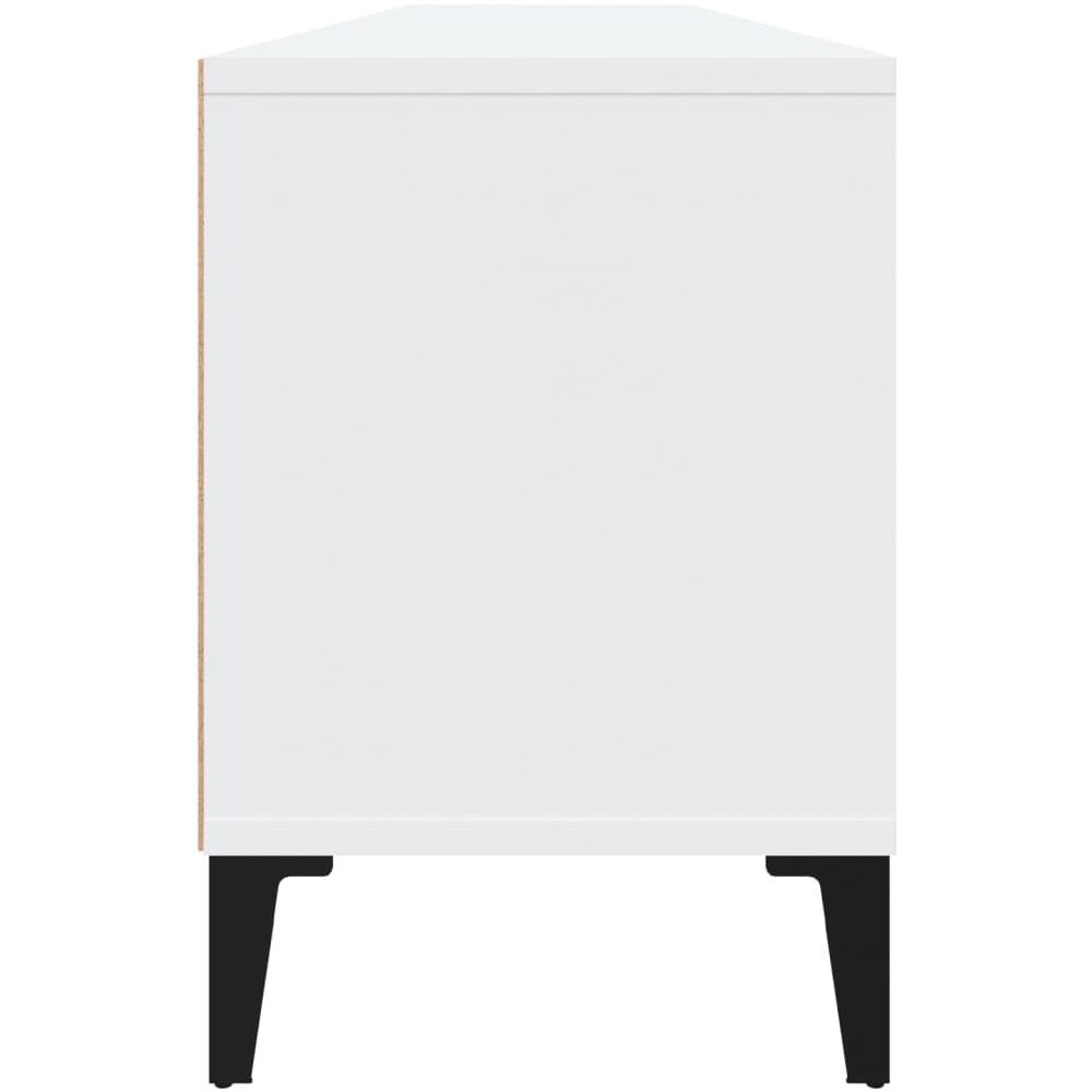 Mobile Porta Tv Bianco 150x30x44,5 Cm In Legno Multistrato - Foto 8