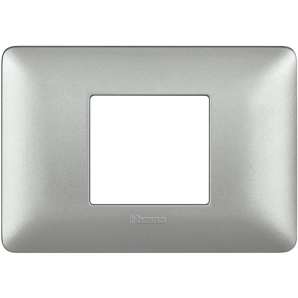 Matix - Placca 2 Posti Centrati Silver - Foto 3