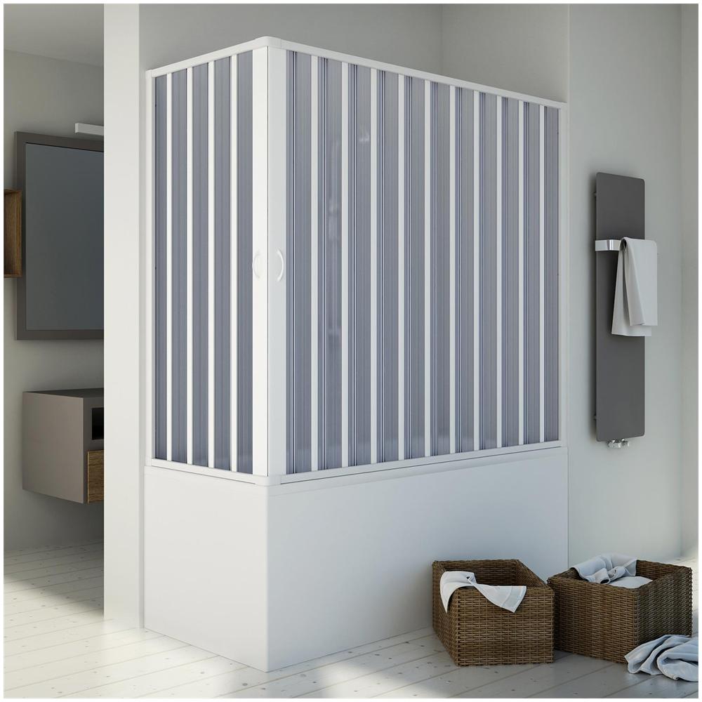Forte - Box Doccia Sopravasca 70x140cm H150 Pvc Mod. Santorini ... Forte - Box Doccia Sopravasca 70x140cm H150 Pvc Mod. Santorini ...