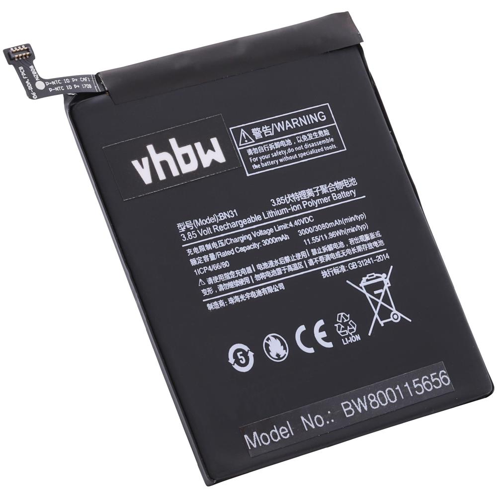Litio-polimeri Batteria 3000mah (3.85v) Per Cellulari E Smartphone Xiaomi H5x, Mi 5x, Mi 5x Dual Sim, Mi 5x Dual Sim Td-lte - Foto 2