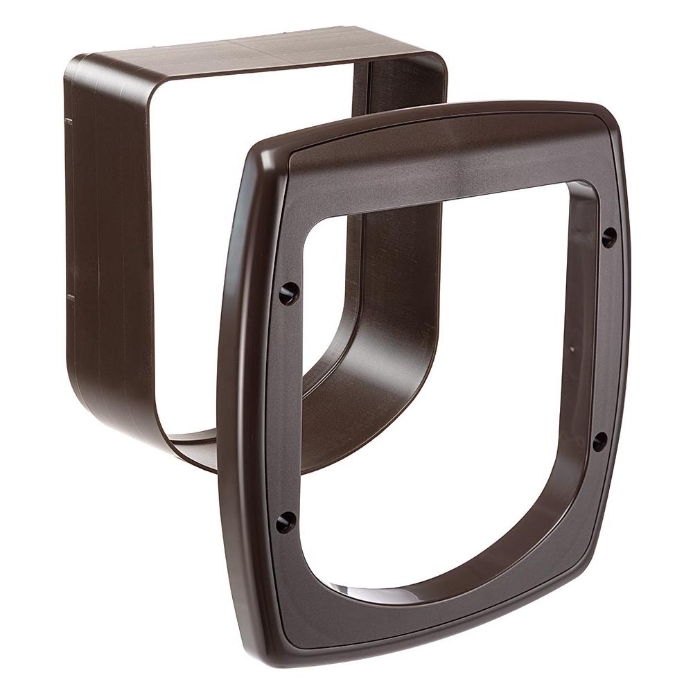 Estensione Per Portina Per Gatti Gattaiola Con Microchip Porta Basculante Swing Microchip Extension, 22,5 X 16,2 X H 25,2 Cm - Profondità 5 Cm, Marrone - Foto 1