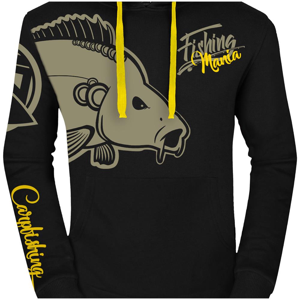 Felpa Cappuccio Mod. fishing Mania Carpfishing Pesca (l) - Foto 8