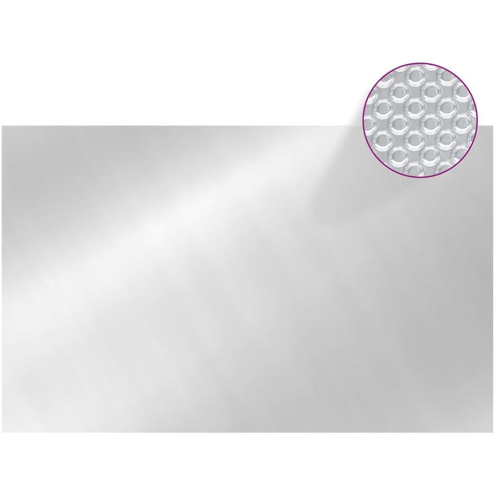 Copripiscina Rettangolare 800x500 Cm In Pe Argento - Foto 3