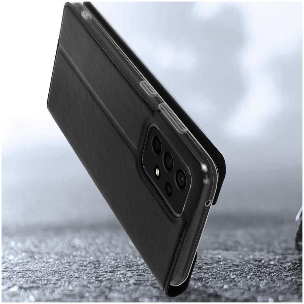 Custodia Samsung Galaxy A72 Portadocumenti Supporto Video Nero - Foto 4