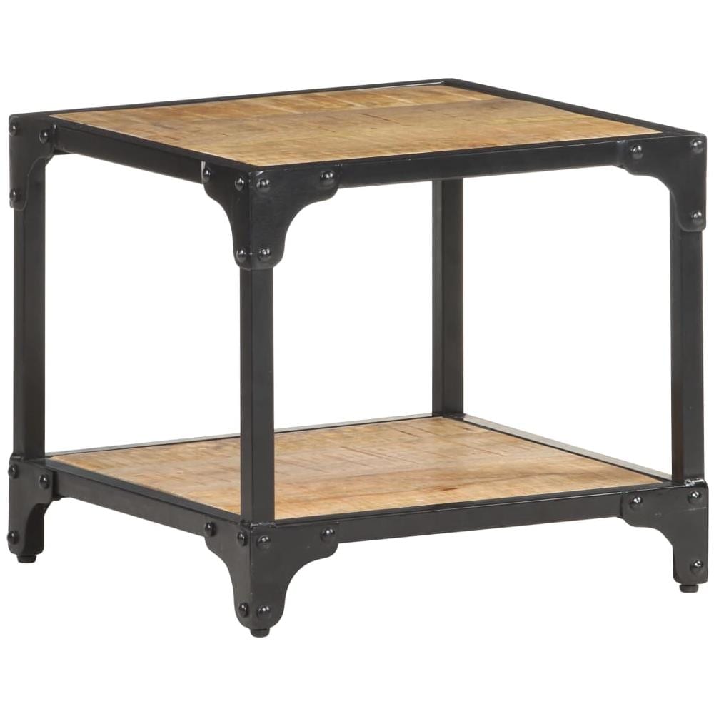 Tavolino Da Caff 40x40x36 Cm In Legno Massello Di Mango Grezzo - Foto 1