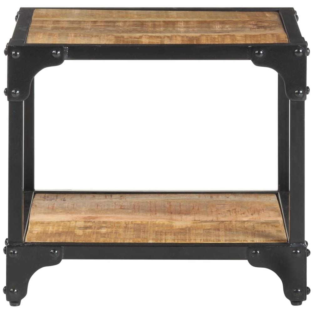 Tavolino Da Caff 40x40x36 Cm In Legno Massello Di Mango Grezzo - Foto 2