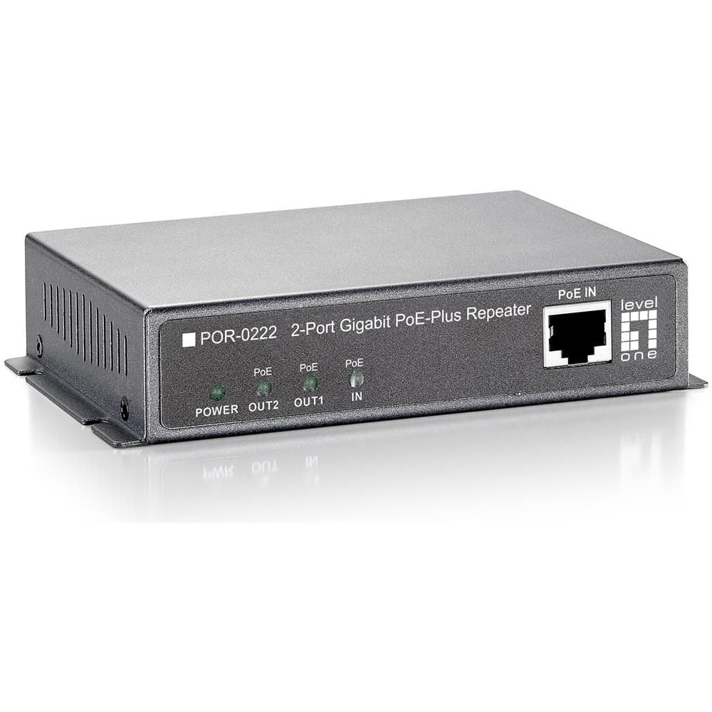 Ripetitore con 2 Porte Nera POR-0222 - Foto 1