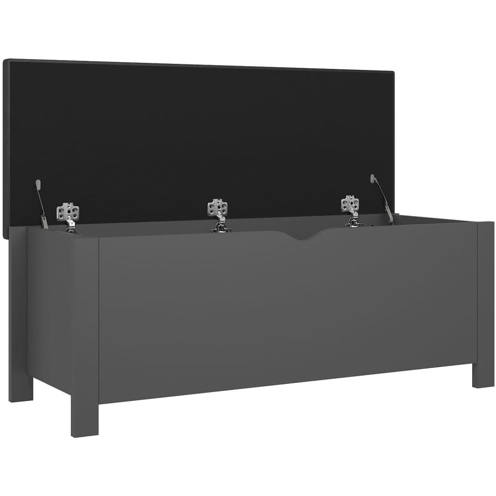 Contenitore con Cuscino Grigio 105x40x45cm Legno Multistrato - Foto 2