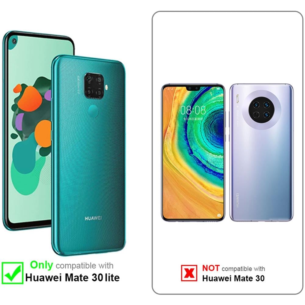 Custodia Compatibile Con Huawei Mate 30 Lite In Marmo Oro Bianco Verde Scuro No. 6 - Coperchio Protettivo In Silicone Tpu Con Motivo A Mosaico - Foto 2