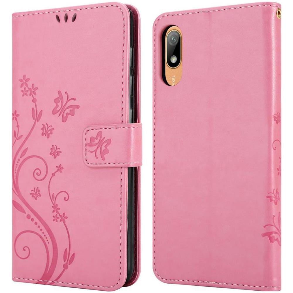 Custodia Compatibile Con Huawei Y6 Pro 2019 In Rosa Fiore - Coperchio Protettivo In Design Floreale Con Chiusura Magnetica, Funzione Stand E Slot Per Carte - Foto 8