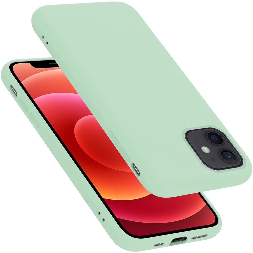 Custodia Compatibile Con Apple Iphone 12 Mini In Liquid Verde Chiaro - Coperchio Protettivo In Silicone Tpu Flessibile - Foto 1