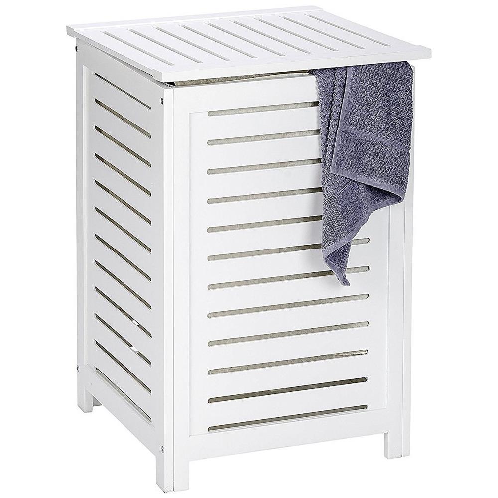 Cesto Portabiancheria In Legno Oslo - Porta Asciugamani, - Foto 2