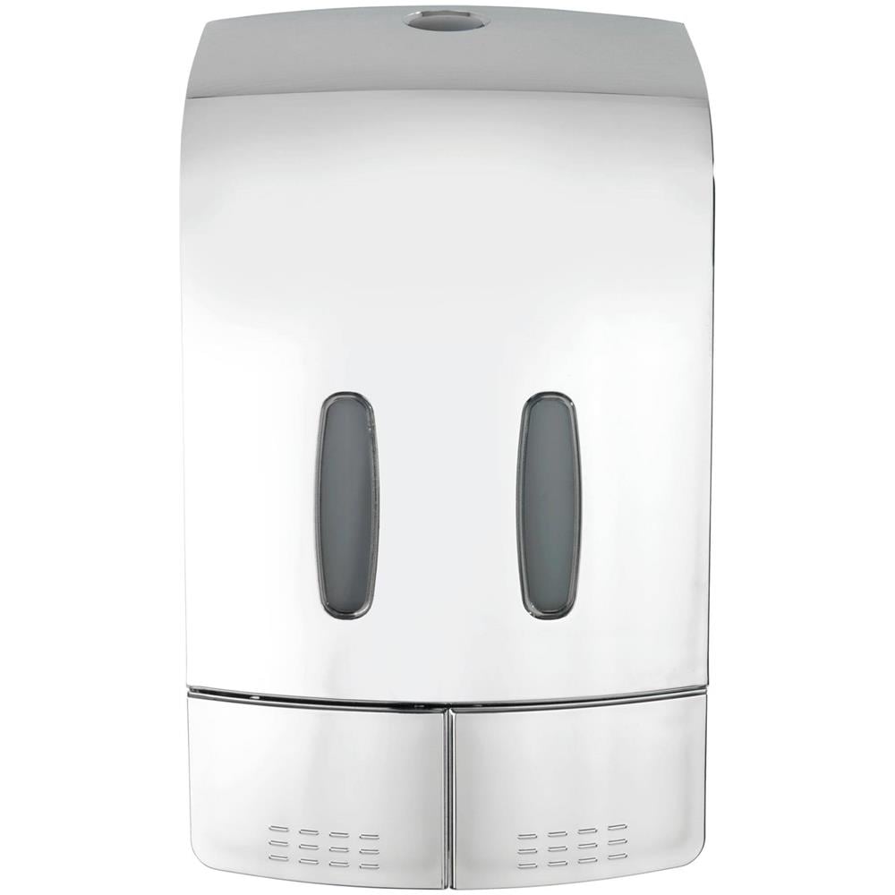 Tartas Dispenser Per Sapone E Liquido Disinfezione, A Due Camere, 960 Ml, Cromato, Wenko - Foto 6