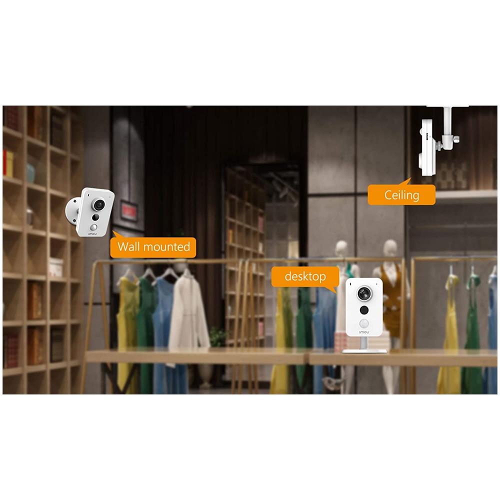 Telecamera di Sicurezza IP Cube 4MP per Interno con Risoluzione 2560 x 1440 Pixel Colore Bianco - Foto 2