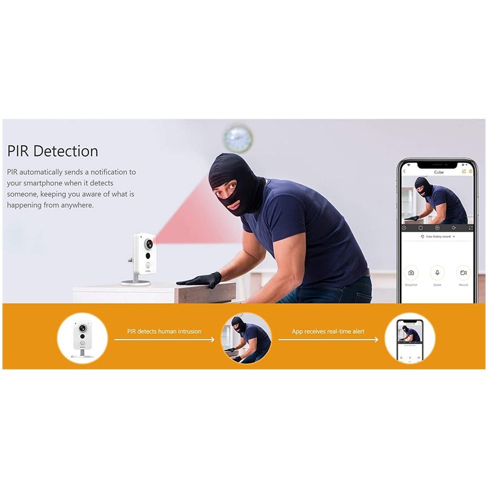 Telecamera di Sicurezza IP Cube 4MP per Interno con Risoluzione 2560 x 1440 Pixel Colore Bianco - Foto 4