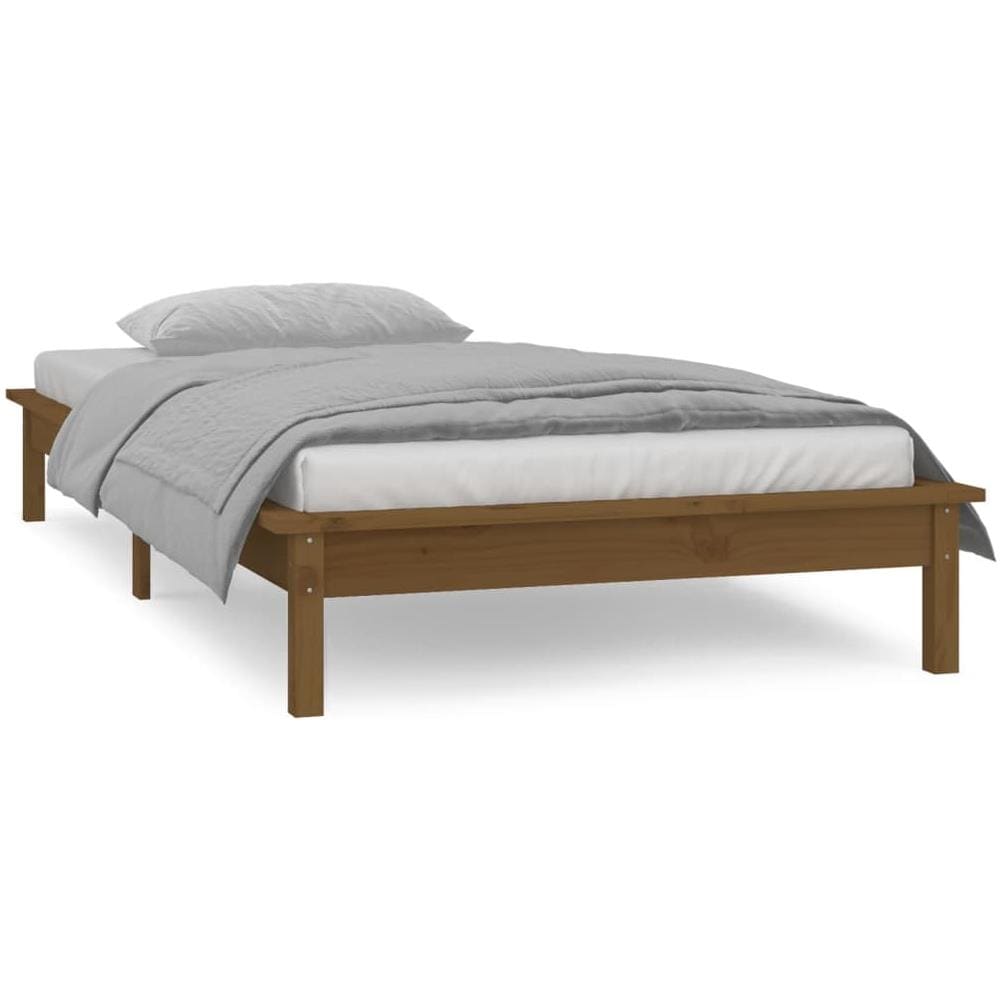 Giroletto con LED Miele 90x190 cm Single in Legno Massello - Foto 2