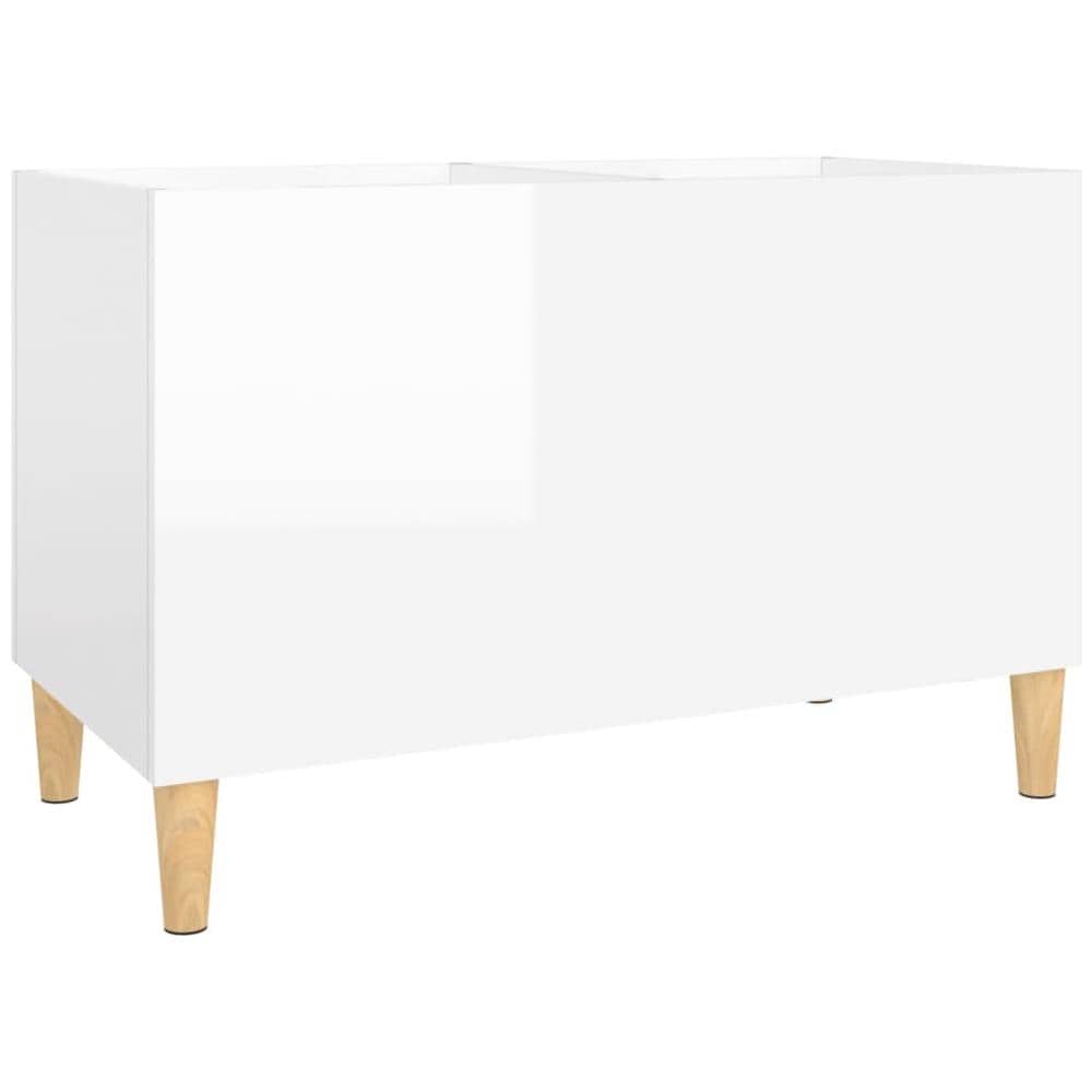 Mobile Porta Dischi In Legno E Ferro - 84,5x38x89 Cm Per Vinili E Giradischi - Foto 2