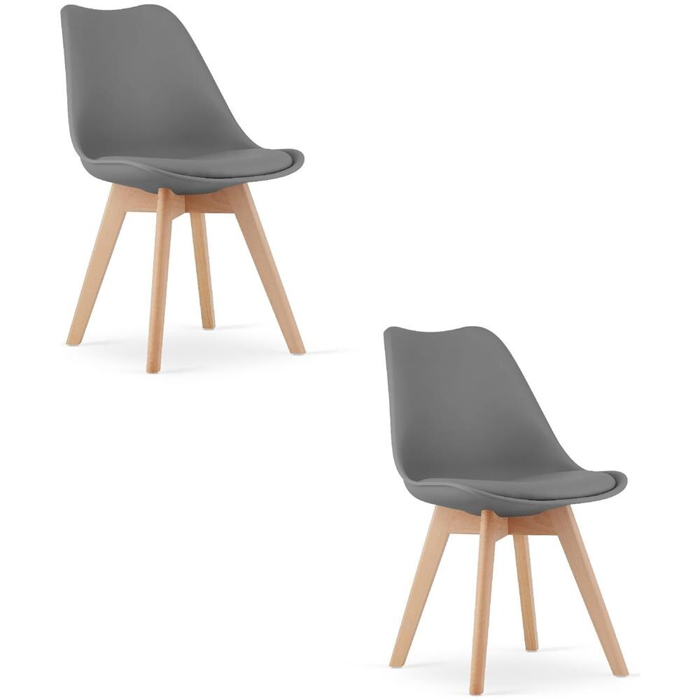 Sedia RIXK Graphite - Design ergonomico per soggiorno x2 - Foto 1