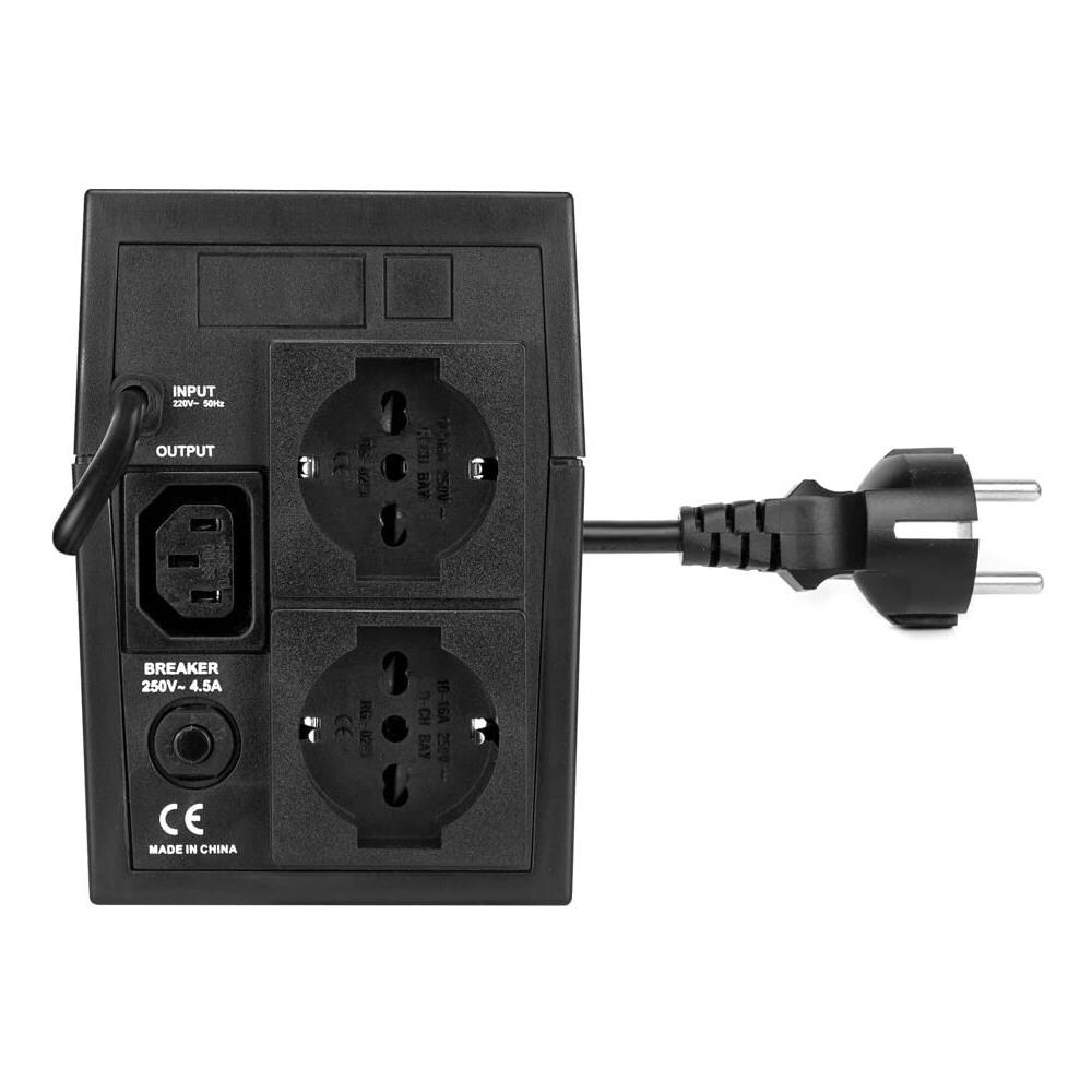 Gruppo di Continuità UPS UPS1200VA-LITE 1200 VA / 600 W 2 Prese Schuko 1 presa IEC (C13)  - Foto 3