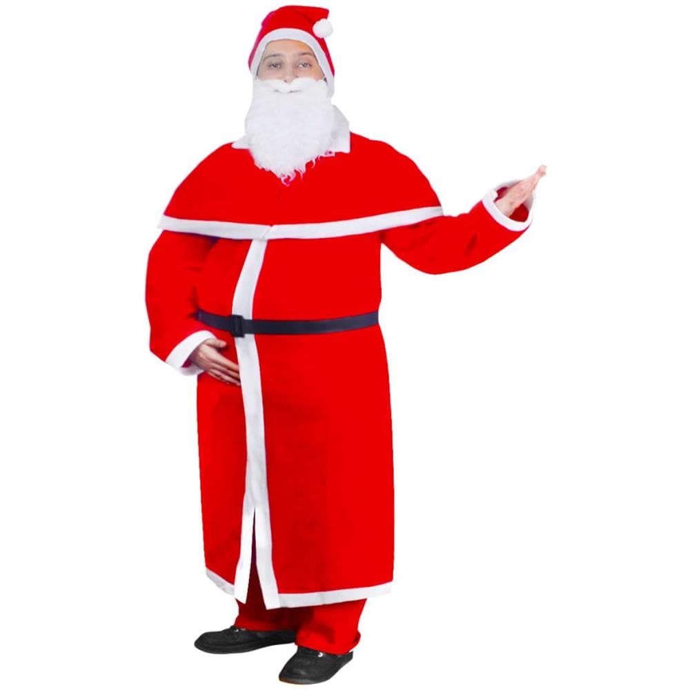 Set Natale Costume Lungo Di Babbo - Foto 1