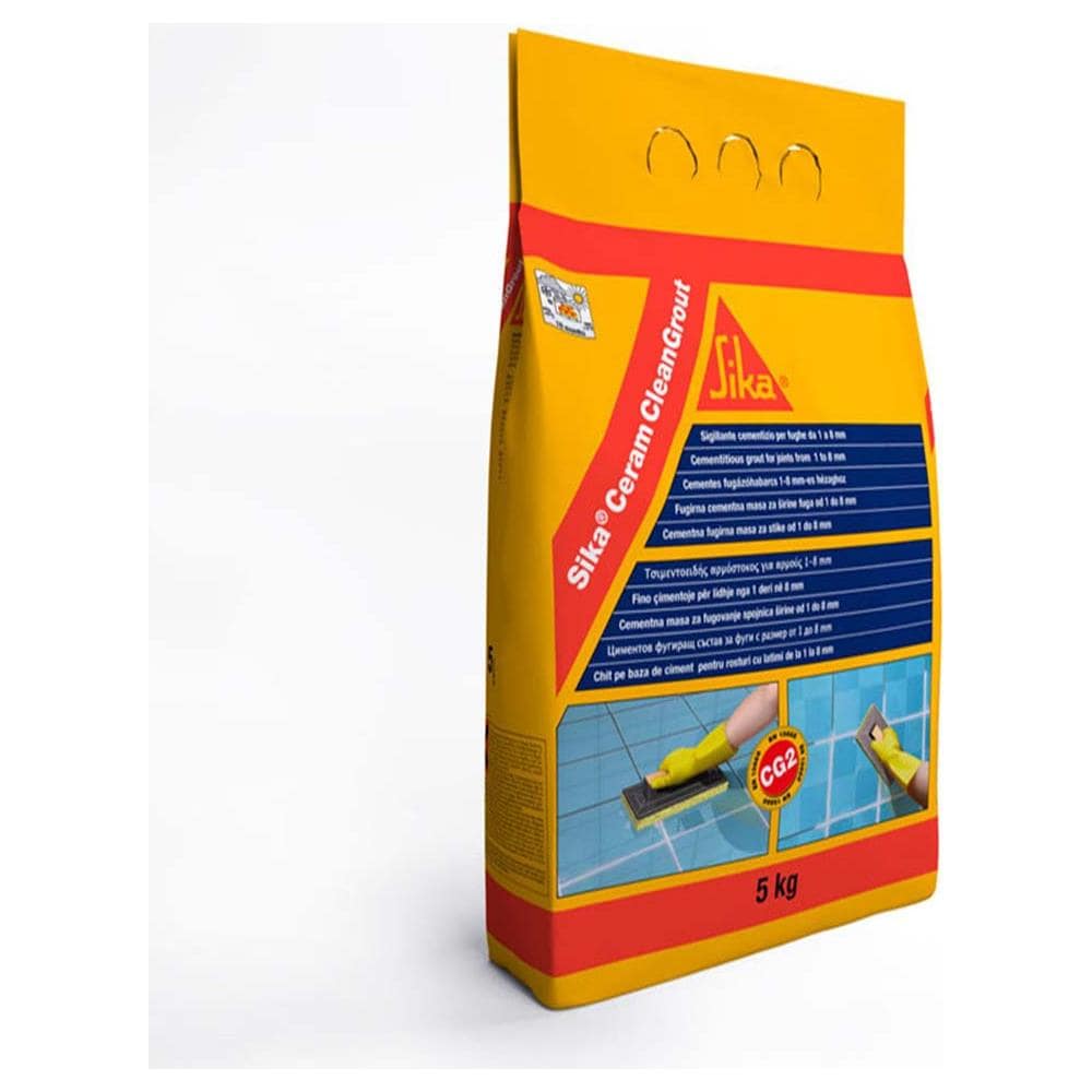 ceram Cleangrout Stucco Cementizio Sigillatura Fughe Bianco 5 Kg - Foto 1