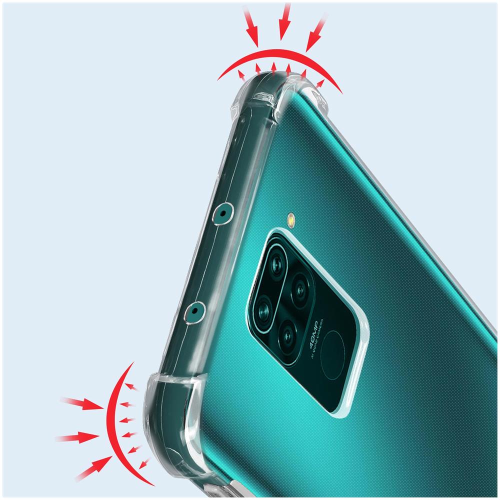 Cover Xiaomi Redmi Note 9 Silicone Bumper Resistente Trasparente - - Foto 2