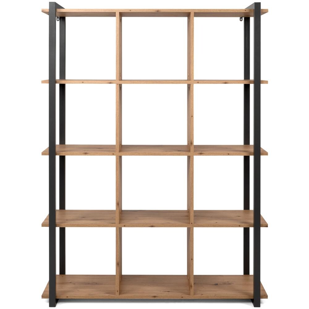 Libreria Denver 31 A Cubi Colore Rovere Quercia Con Profili Antracite - Foto 1